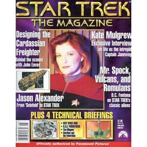 Star Trek The Magazine June 1999 Kate Mulgrew Mr. Spock Cardassian Ship RARE C9